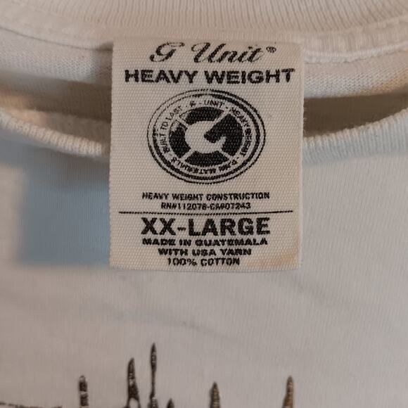 G-Unit Heavyweight Vintage OG Tee XXL VTG White 50 Cent Rap Street Hip Hop - Picture 6 of 11